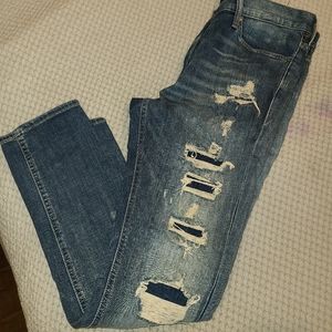 Express Men's Skinny Blue Stretch Jeans